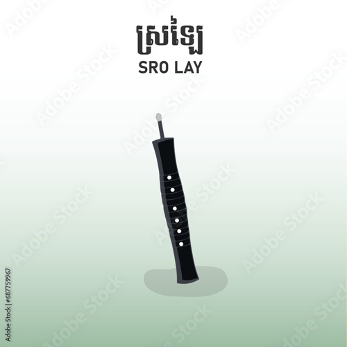 Cambodia Sro Lay Khmer Vector