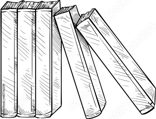 book handdrawn illustration