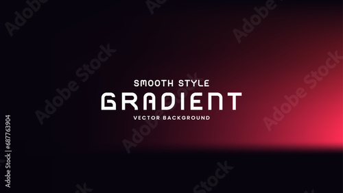 Smooth gradient background with black and red color