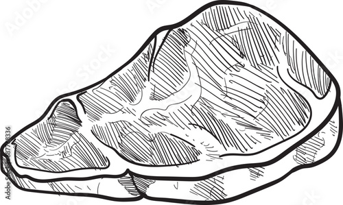 meat handdrawn illustration