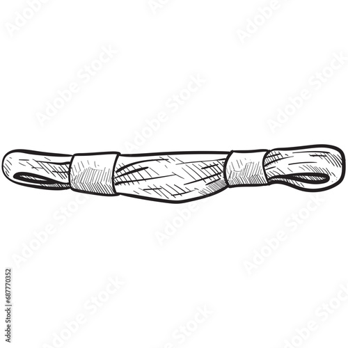 embroidery floss handdrawn illustration