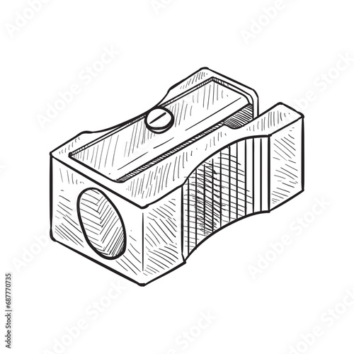 sharpener handdrawn illustration