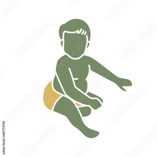 Cute Baby Kids Silhouette 1