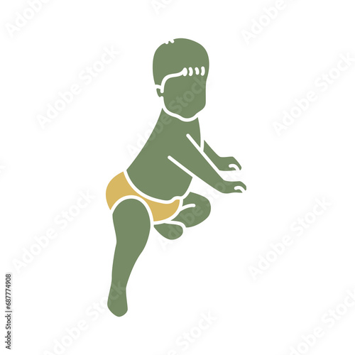 Cute Baby Kids Silhouette 7
