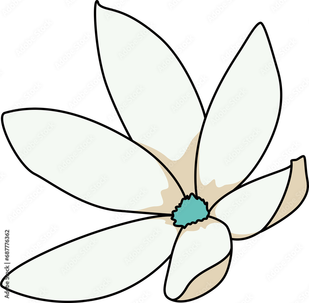 Naklejka premium 花（Flower）