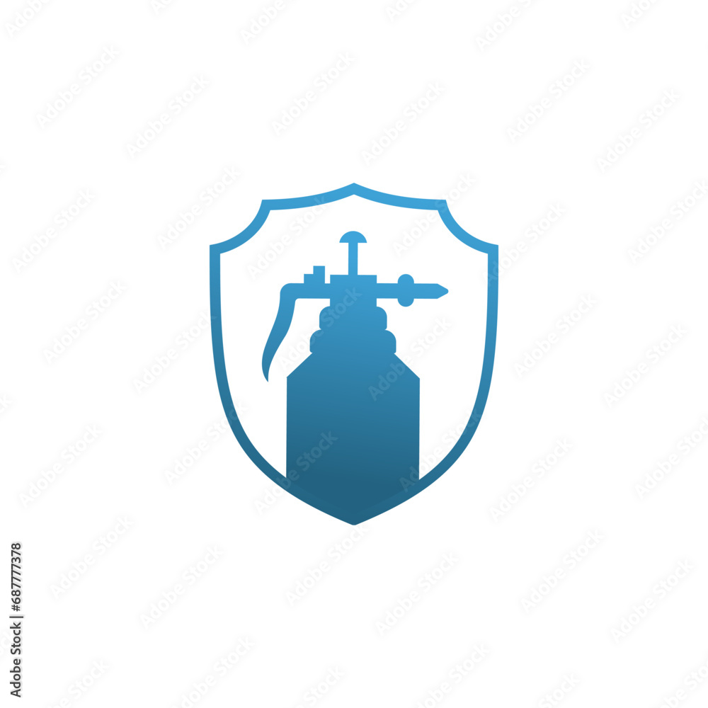 Bourn Pest Control shield protection logo design icon element vector Bourn Pest Control shield protection logo design icon element vector