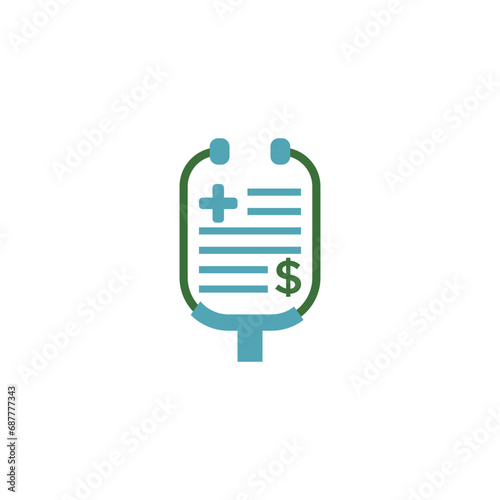 Medical Billing Accounting Services logo design icon element vector