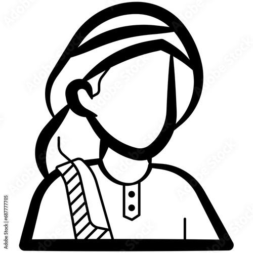 Muslim Men Avatar Icon