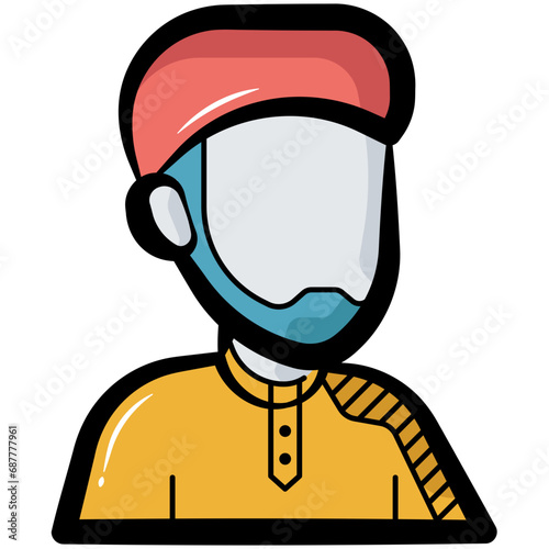 Muslim Men Avatar Icon