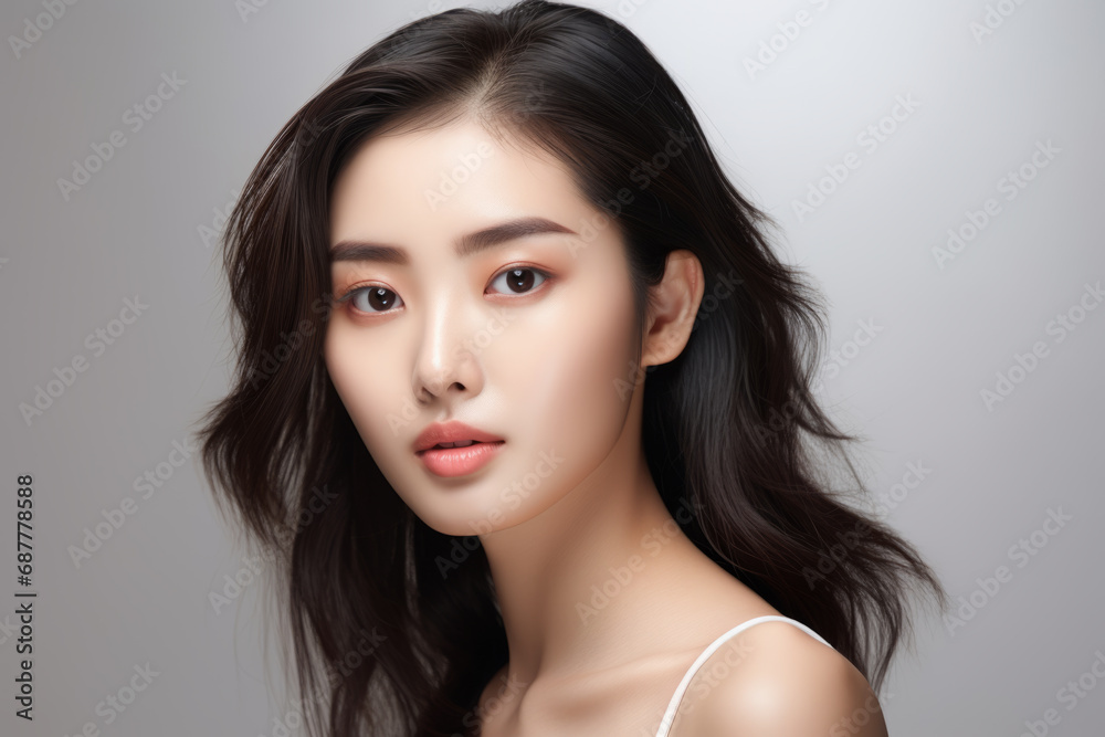 Asian woman posing, korean model, portrait Asian woman posing, korean model, portrait
