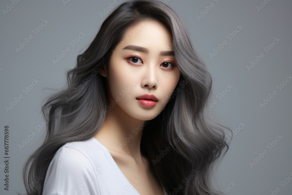Asian woman posing, korean model, portrait Asian woman posing, korean model, portrait