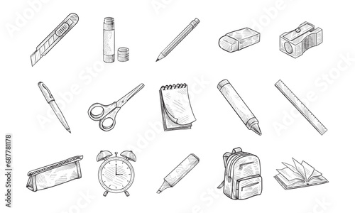 stationery handdrawn collection