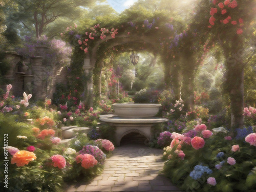 Enchanted Garden in Full Bloom © Reza