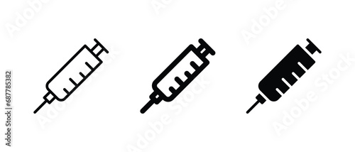 Injection icon set vector illustration for web, ui, and mobile apps
