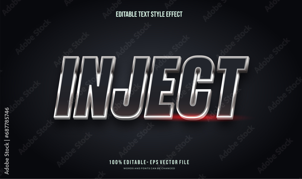 Editable text effect mettalic color, Text style effect. Editable fonts vector files. Editable text effect mettalic color, Text style effect. Editable fonts vector files.