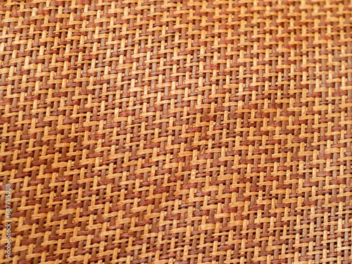 texture of woven mat, brown pattern