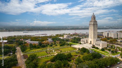 The Louisiana State Capitol Building in Downtown Baton Rouge