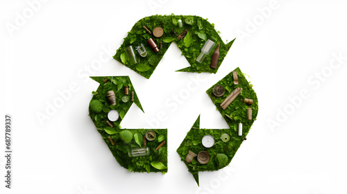 Keep the environment clean and recycle existing materials and products whenever possible. photo