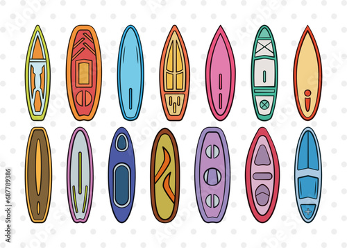 Paddle Board SVG, Kayak Clipart, Kayak Svg, Beach Svg, Kayak Paddle Svg, Canoe Svg, Paddle Boat Svg, Paddle Board Bundle