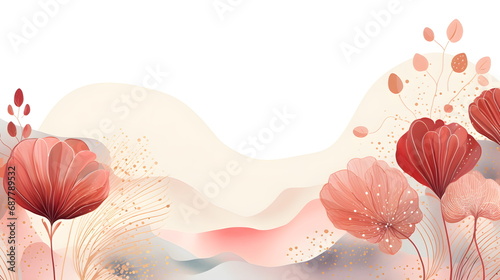 Abstract Coral color background. VIP Invitation, wedding and celebration card.
