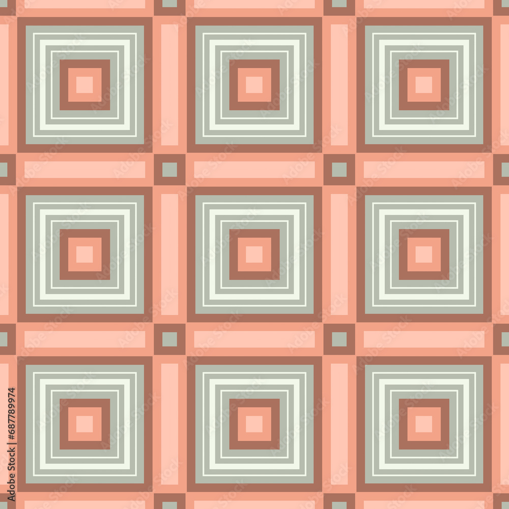 Quilt Top or Decor Pink and Mint Seamless Tile Quilt Top or Decor Pink and Mint Seamless Tile