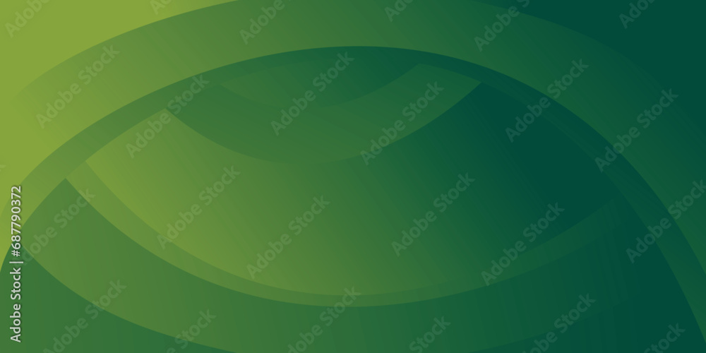 Obraz premium Abstract green circle background. Modern green vector background. Geometric background design
