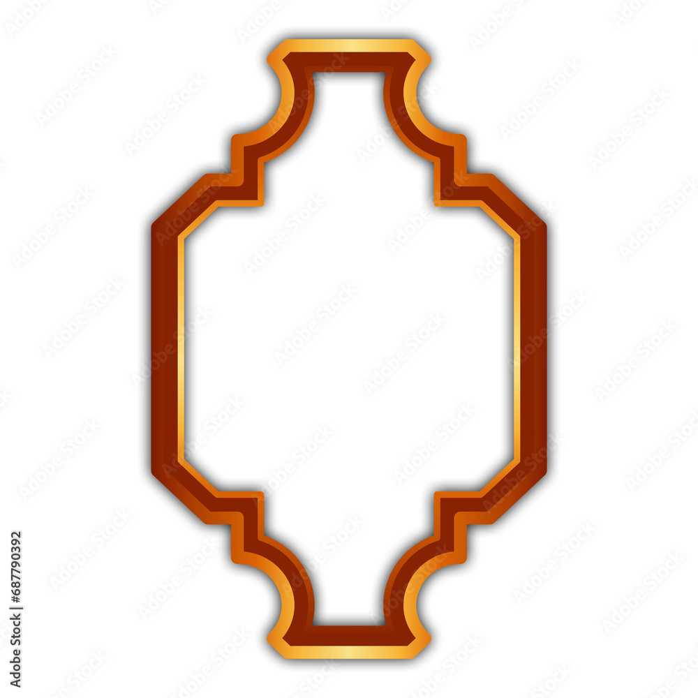 Simple gold frame, transparent gold frame Simple gold frame, transparent gold frame