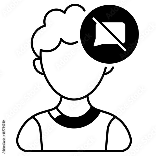 No Talking Icon