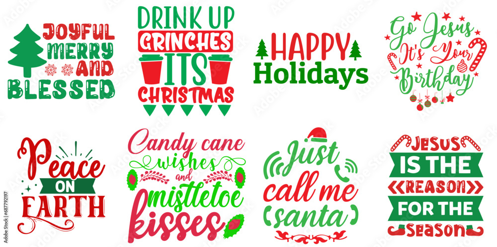 Merry Christmas and Happy New Year Calligraphy Collection Christmas Vector Illustration for Vouchers, Icon, Book Cover Merry Christmas and Happy New Year Calligraphy Collection Christmas Vector Illustration for Vouchers, Icon, Book Cover