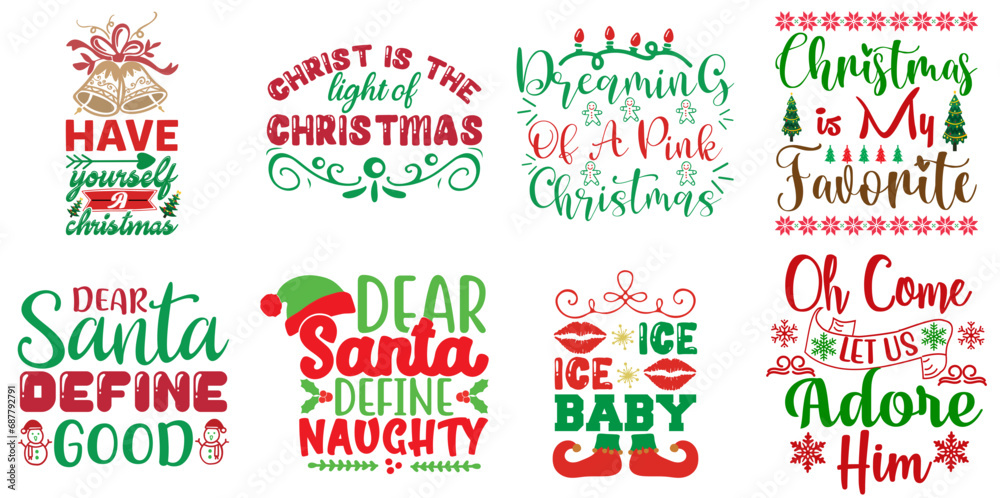 Happy Holiday and Winter Hand Lettering Set Christmas Vector Illustration for Motion Graphics, Holiday Cards, Bookmark Happy Holiday and Winter Hand Lettering Set Christmas Vector Illustration for Motion Graphics, Holiday Cards, Bookmark