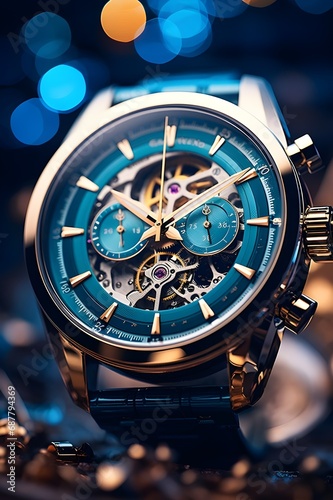 Elegant wrist watch Generative AI