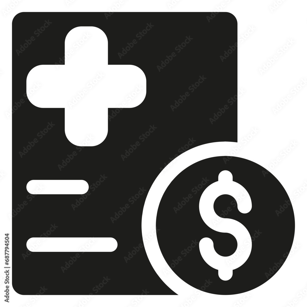 Fototapeta premium Costs Bold Icon