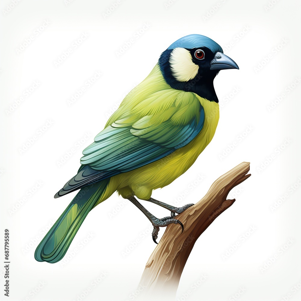 Fototapeta premium Green Jay full body