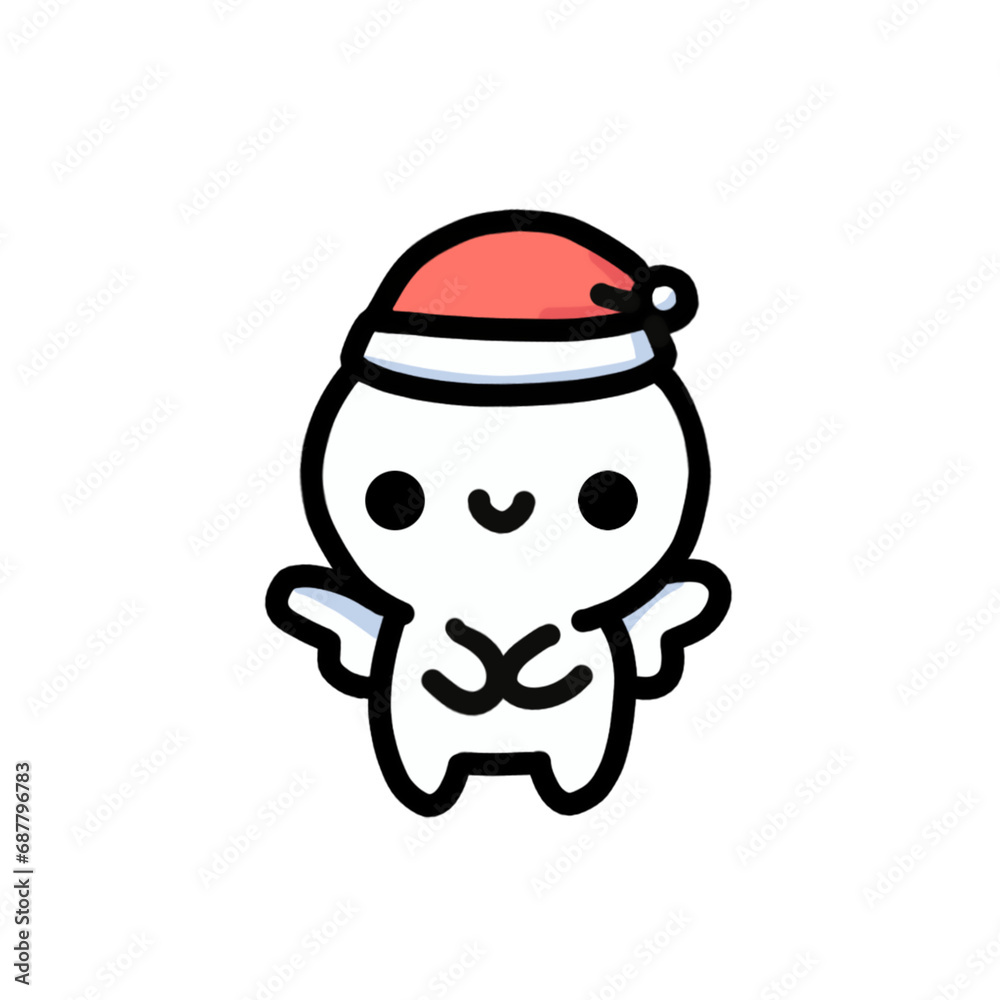 snowman with christmas 