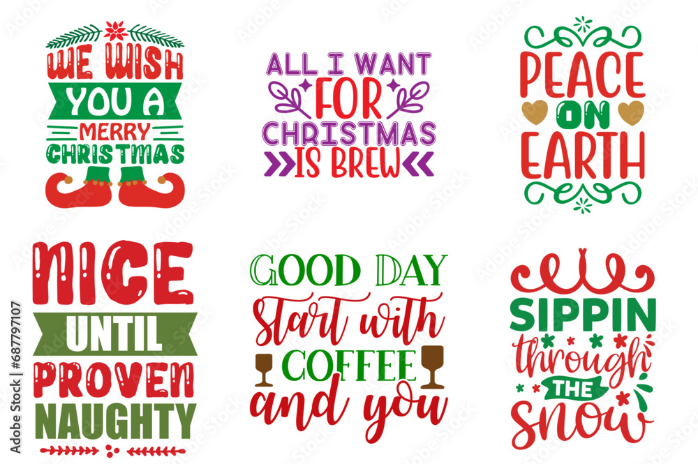 Christmas and New Year Trendy Retro Style Illustration Collection Christmas Vector Illustration for Bookmark, Sticker, Mug Design Christmas and New Year Trendy Retro Style Illustration Collection Christmas Vector Illustration for Bookmark, Sticker, Mug Design