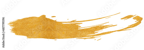 金色のテクスチャーが美しいブラシストローク