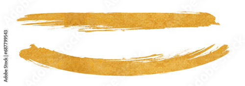 金色のテクスチャーが美しいブラシストローク