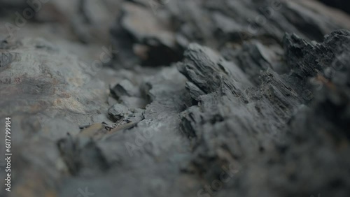 Macro textures of jagged rock formations