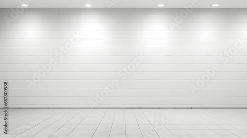 Simple room, white Wall, tiled Floor © ABDULRAHMAN