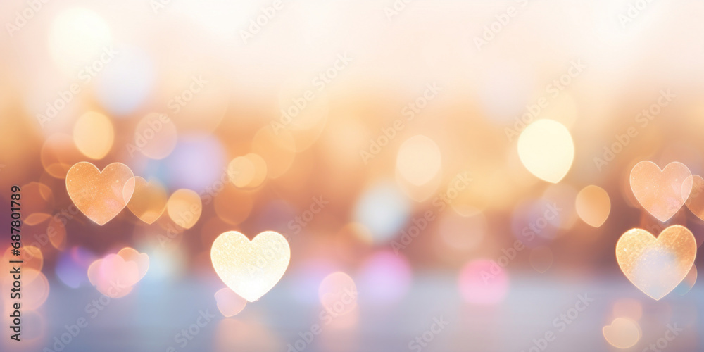 Heart bokeh background, valentine's day background. Heart bokeh background, valentine's day background.
