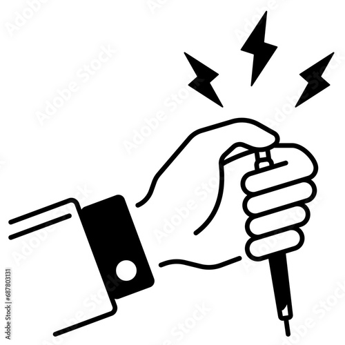 Electric Shock Pen Icon