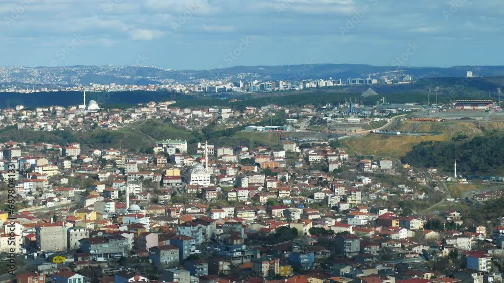 Arial View of Istanbul residential buildings Arial View of Istanbul residential buildings