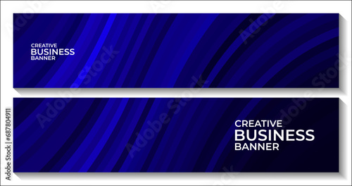 creative blue banner for business