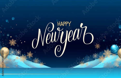 Happy new year social media post design 