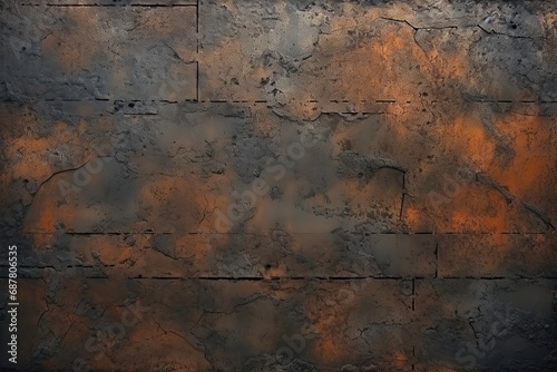 Old rusty metal wall texture background. Abstract grunge background for design