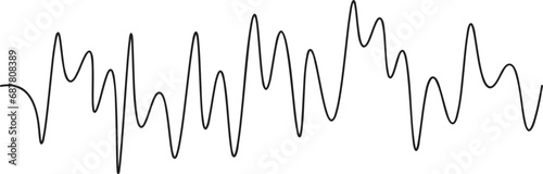 Sound wave design. Wave line design.