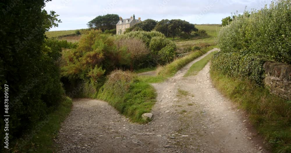 Country Lane at Bessy's Cove, The Enys, cornwall