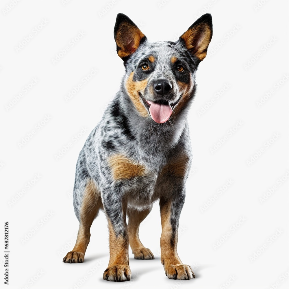 Australian Cattle dog isolated on white