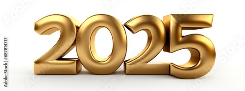 2025 New Years Gold Lettering Festive Setting Generative AI