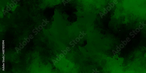 Grainy and searched green brush painted grunge texture. Dark abstract green stone concrete paper texture. modern beautiful stylist green texture background with smoke.